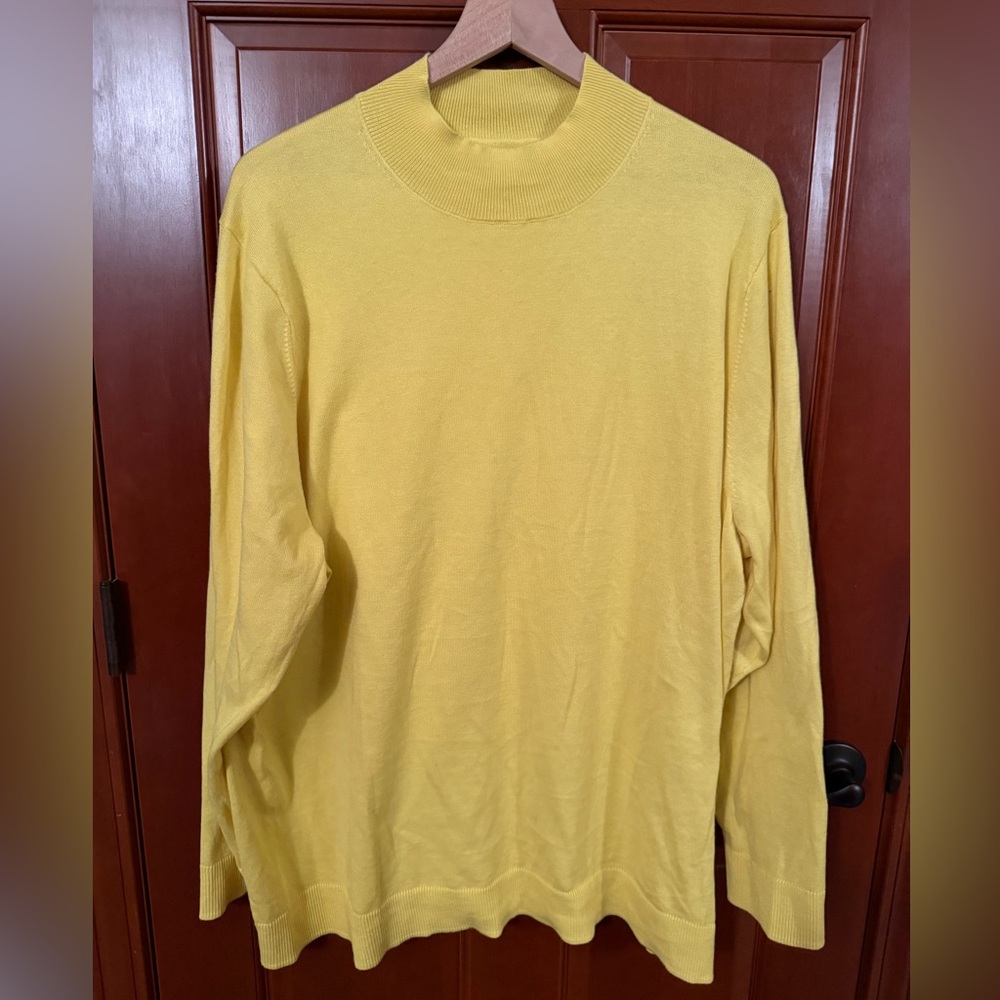 Amazon Essentials Bright Yellow Knit Sweater